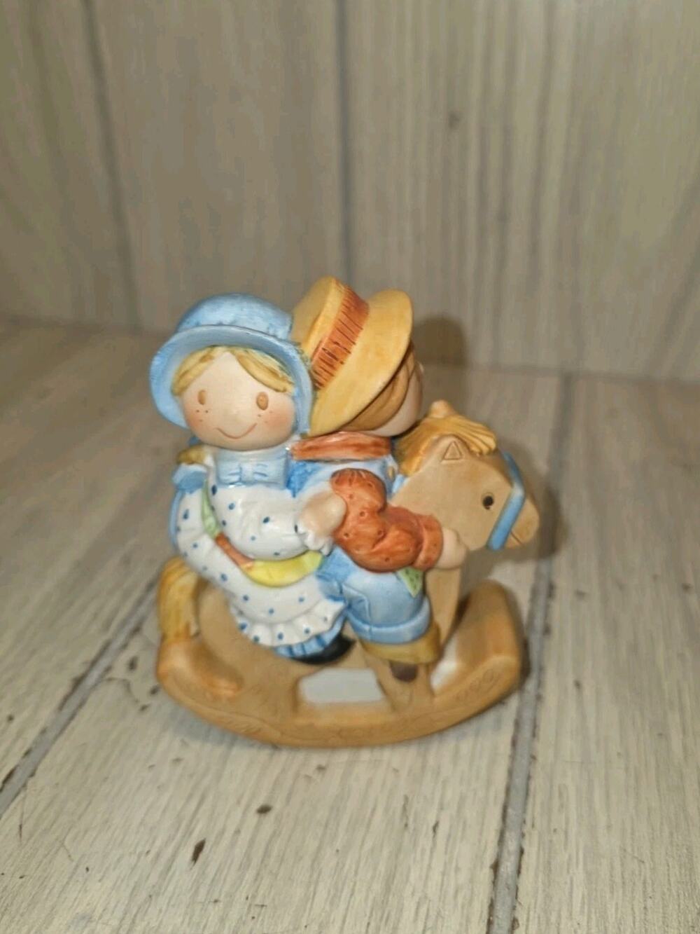 Vintage 1981 Holly Hobbie Miniature Hobby Horse Fun Robbie & Holly Boho Heritage